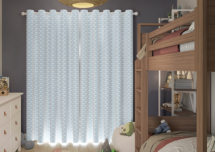 Whaling Around, Cornflower - Made to Measure Curtains - Image 7